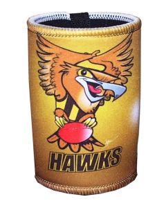 Hawks Mascot Paul Harvey Design Can Cooler Stubby Holder