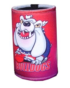 Bulldogs Mascot Paul Harvey Design Can Cooler Stubby Holder