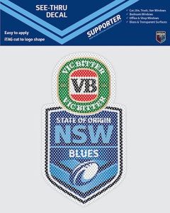 New South Wales State of Origin NRL See-Thru Team Logo Window Sticker