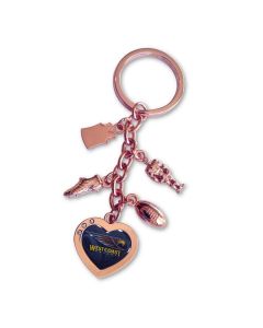 West Coast Eagles AFL Charm Keyring