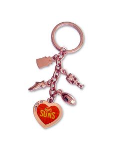 Gold Coast Suns AFL Charm Keyring