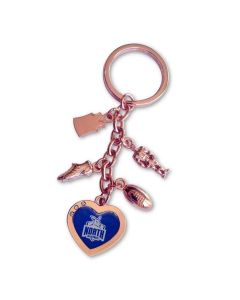 North Melbourne Kangaroos AFL Charm Keyring