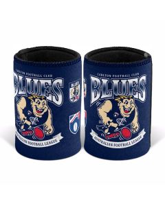 Carlton Blues AFL Retro Can Cooler Stubby Holder