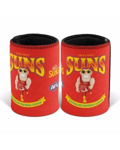 Gold Coast Suns AFL Retro Can Cooler Stubby Holder