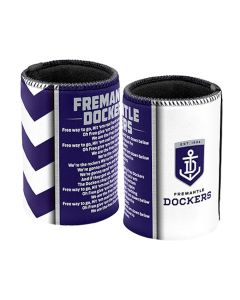 Fremantle Dockers AFL Team Song Can Cooler Stubby Holder