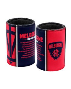 Melbourne Demons AFL Team Song Can Cooler Stubby Holder