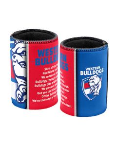 Western Bulldogs AFL Team Song Can Cooler Stubby Holder
