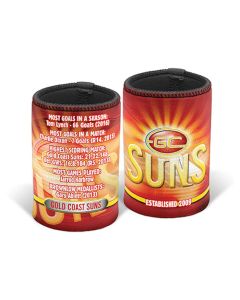 Gold Coast Suns AFL History Can Cooler Stubby Holder