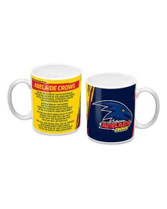 Adelaide Crows AFL Logo and Team Song Mug