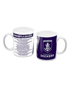 Fremantle Dockers AFL Logo and Team Song Mug
