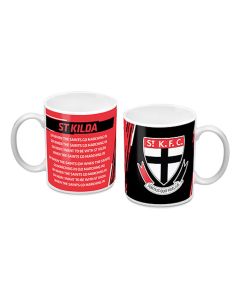 St Kilda Saints AFL Logo and Team Song Mug