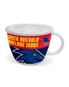 Adelaide Crows AFL Ceramic Soup Mug With Lid