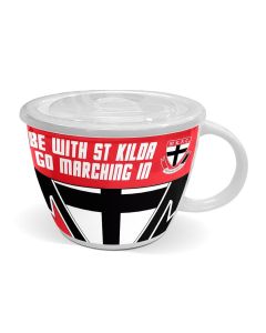 St Kilda Saints AFL Ceramic Soup Mug With Lid