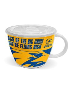 West Coast Eagles AFL Ceramic Soup Mug With Lid