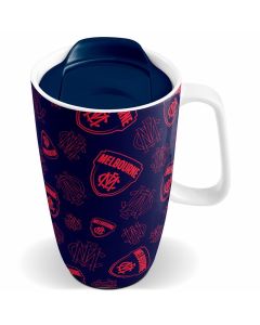 Adelaide Crows AFL Reusable Ceramic Travel Eco Cup Mug with Lid