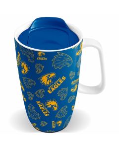 Adelaide Crows AFL Reusable Ceramic Travel Eco Cup Mug with Lid