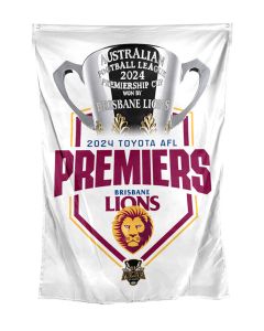 Brisbane Lions AFL Premiers 2024 Wall Flag 
