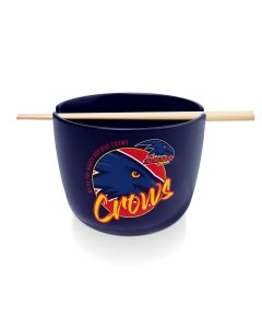 Adelaide Crows AFL Ceramic Noodle Bowl With Chopsticks