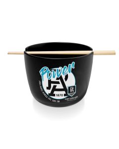 Port Adelaide Power AFL Ceramic Noodle Bowl With Chopsticks
