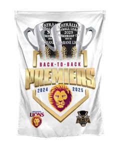 Brisbane Lions AFL Premiers 2025 Wall Flag 