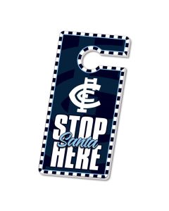 Carlton Blues AFL Xmas Door Hanger
