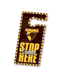 Hawthorn Hawks AFL Xmas Door Hanger
