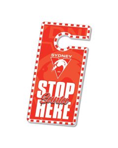 Sydney Swans AFL Xmas Door Hanger