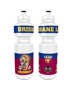 Brisbane Lions AFL Premiers 2024 Mark Knight Caricature Plastic Drink Bottle