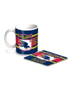 Adelaide Crows AFL Mug and Coaster Gift Set