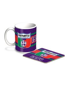 Fremantle Dockers AFL Mug and Coaster Gift Set