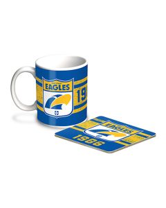 West Coast Eagles AFL Mug and Coaster Gift Set