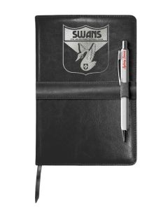 Sydney Swans AFL Heritage Logo PU Leather Notebook and Pen