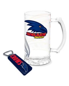 Adelaide Crows AFL Stein and Opener Set