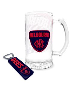 Melbourne Demons AFL Stein and Opener Set