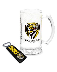 Richmond Tigers AFL Stein and Opener Set