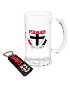 St Kilda Saints AFL Stein and Opener Set