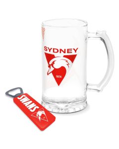 Sydney Swans AFL Stein and Opener Set