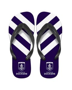 Fremantle Dockers AFL Team Flip Flops Size 7/8