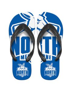 North Melbourne Kangaroos AFL Team Flip Flops Size 7/8