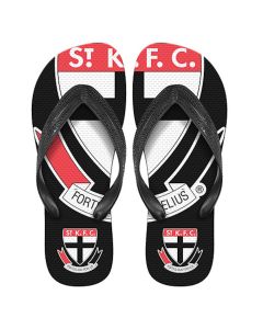 St Kilda Saints AFL Team Flip Flops Size 7/8