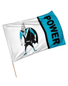 Port Adelaide Power AFL Retro Mascot Game Day Flag