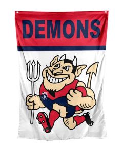 Melbourne Demons AFL Retro Mascot Cape or Wall Flag