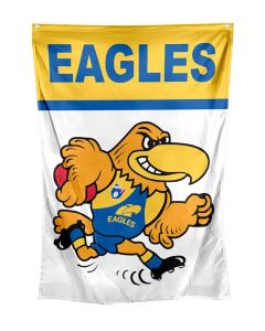 West Coast Eagles AFL Retro Mascot Cape or Wall Flag