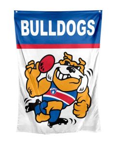 Western Bulldogs AFL Retro Mascot Cape or Wall Flag
