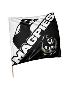 Collingwood Magpies AFL Square Game Day Flag