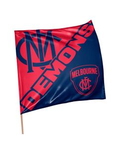 Melbourne Demons AFL Square Game Day Flag