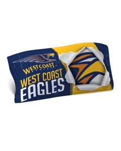West Coast Eagles AFL Team Logo Pillow Case Single Pillowslip