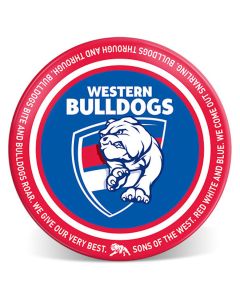 4 X Western Bulldogs AFL Melamine Plates