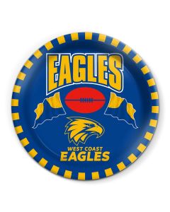 West Coast Eagles AFL 20cm Melamine Snack Plate