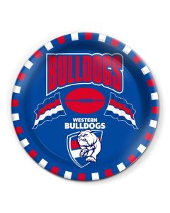 Western Bulldogs AFL 20cm Melamine Snack Plate
